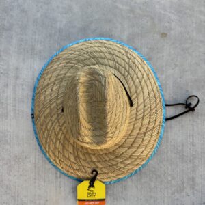 XL Aruba Aloe Since 1890 Woven Straw Lifeguard Beach Hat