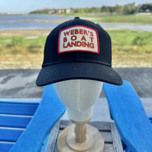 Black Marquee 5 panel classic style hat