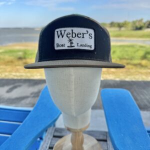 Black/Tan/Camo 7 panel Trucker style hat