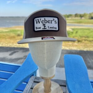 Brown/Tan 7 panel Trucker style hat