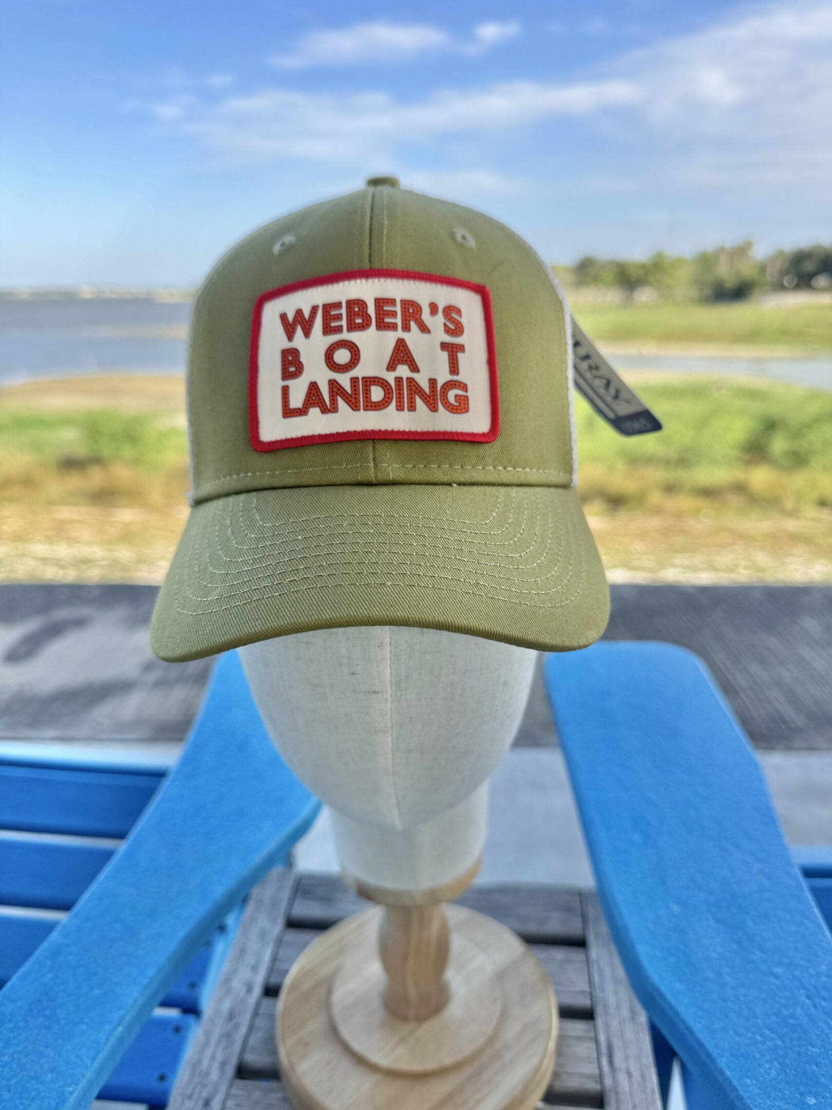 Moss Green Marquee 5 panel classic style hat