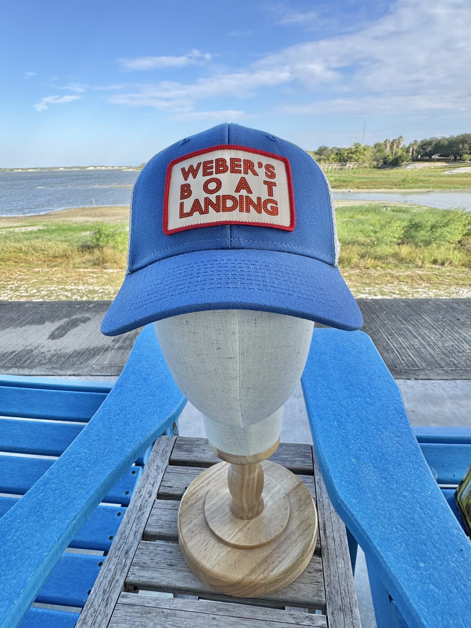 Sky Blue Marquee 5 panel classic style hat